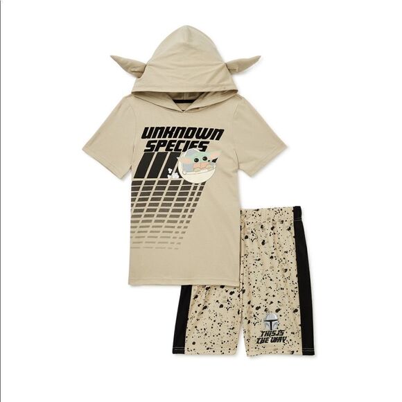 Boys Star Wars  Hoodie Shirt & Shorts 2 Piece Set - Picture 2 of 4